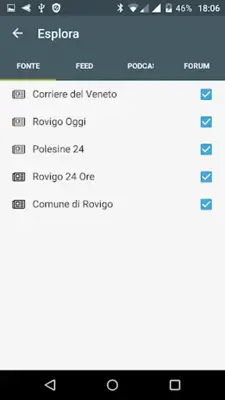 Rovigo notizie locali android App screenshot 1